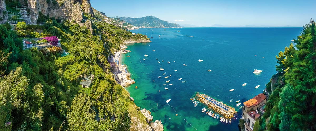 A view over the Amalfi coast, Italy